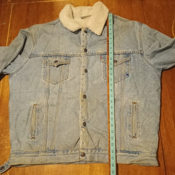 Vintage Levi's Demin Sherpa trucker Jacket Size XL - Picture 10 of 12